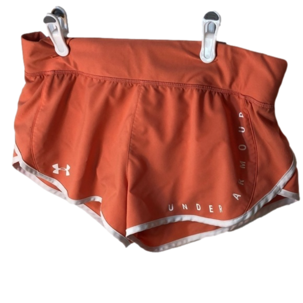 M Under Armour light orange running shorts​​​​​